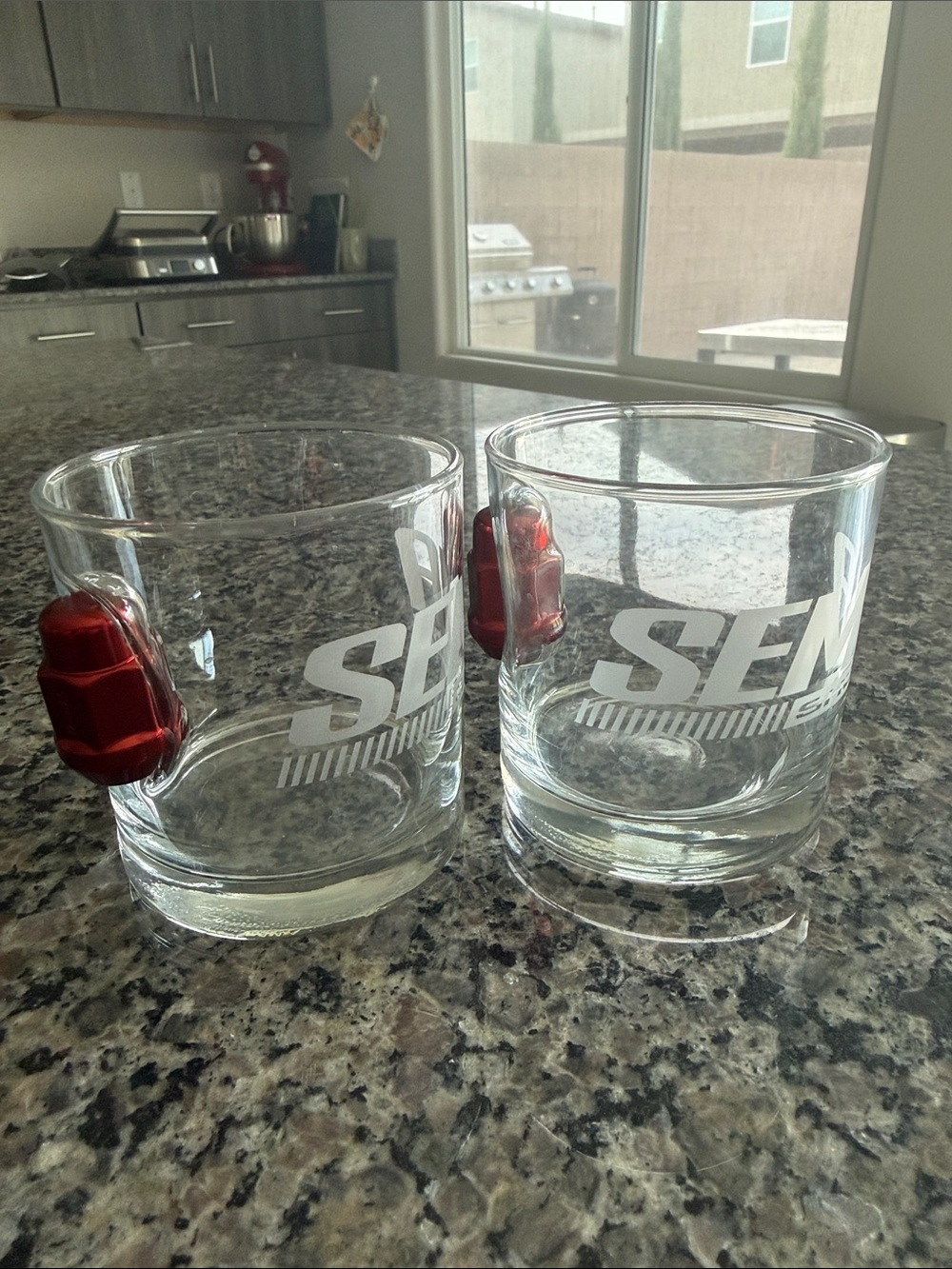 SEMA Show Lug Nut Rocks Glass Set